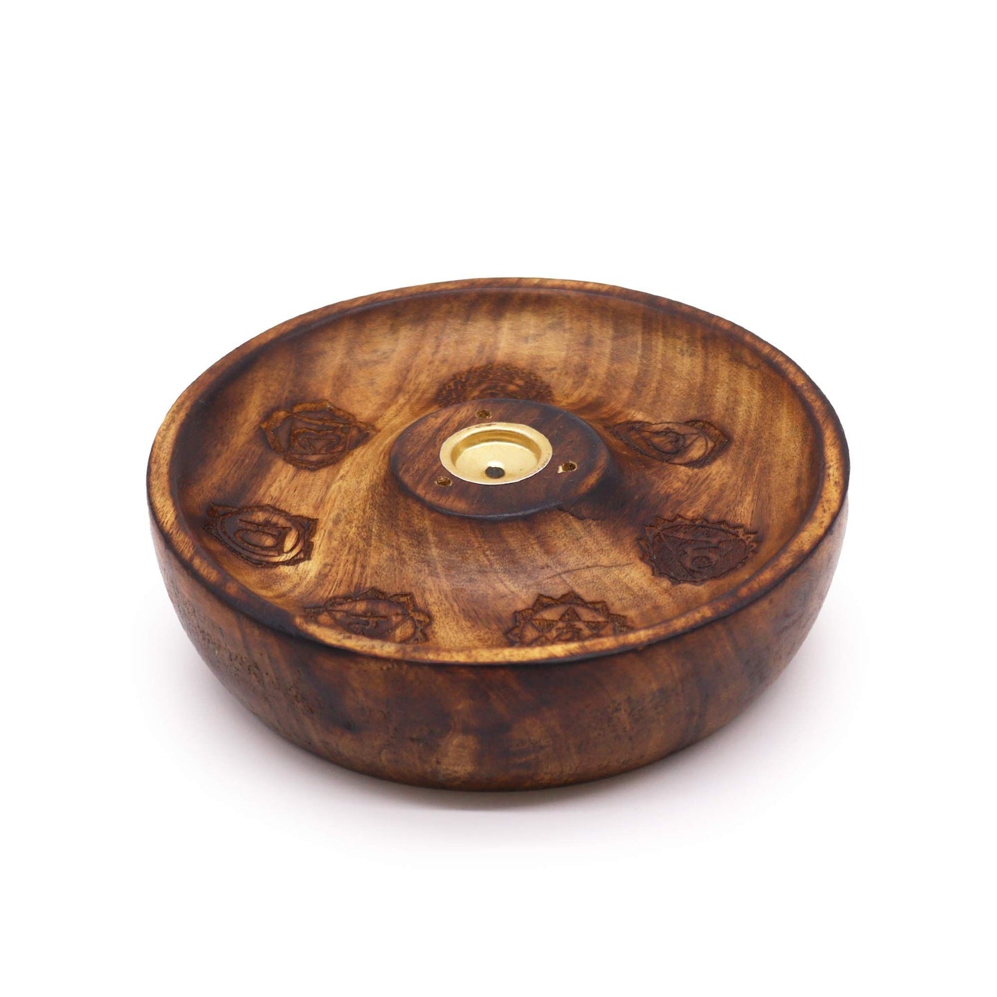 Incense holder disc for cones and sticks - 7 Chakras