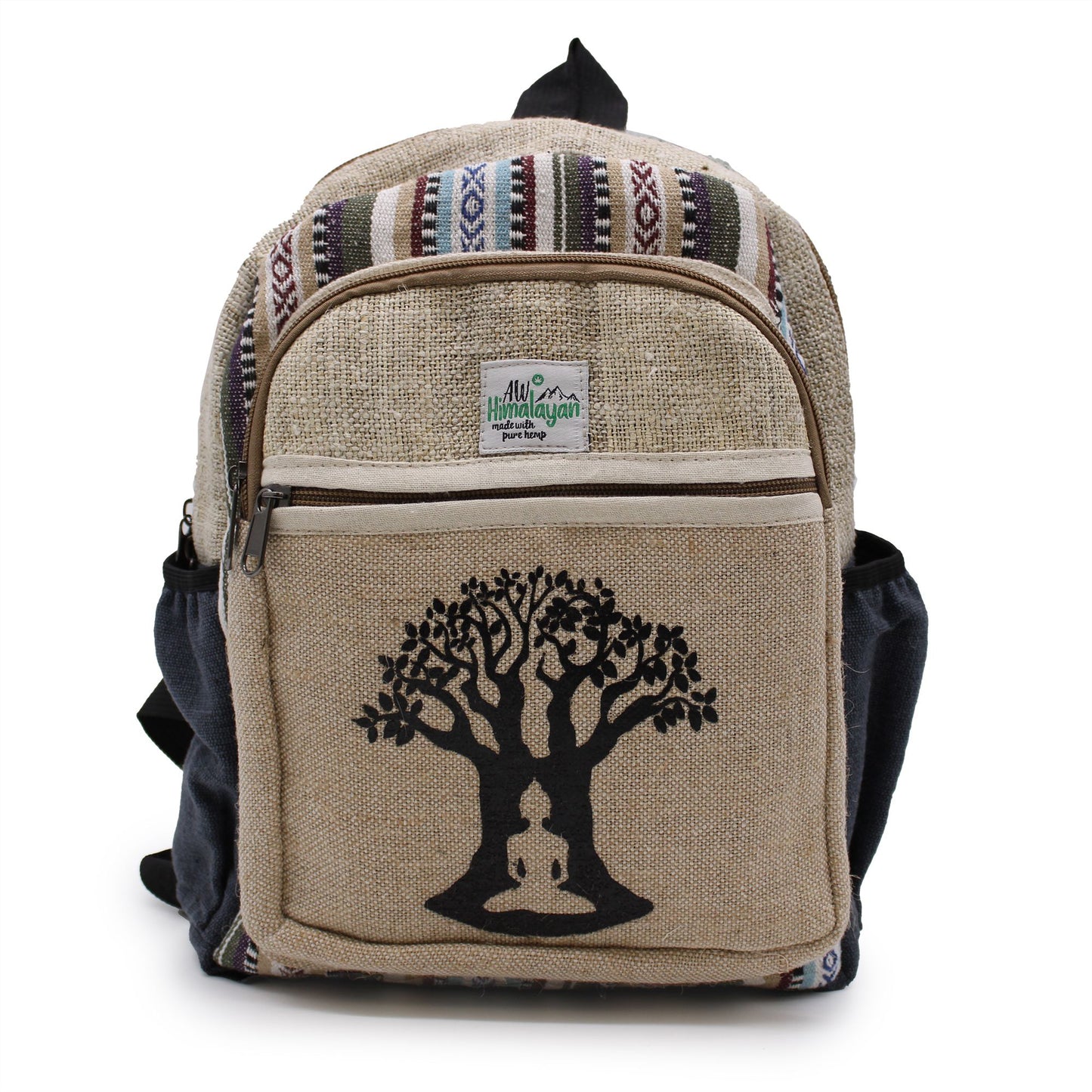Small Hemp Backpack - Bohdi Tree Design
