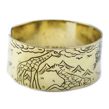 Tibetan Brass Mantra Bracelet - Tree of Life