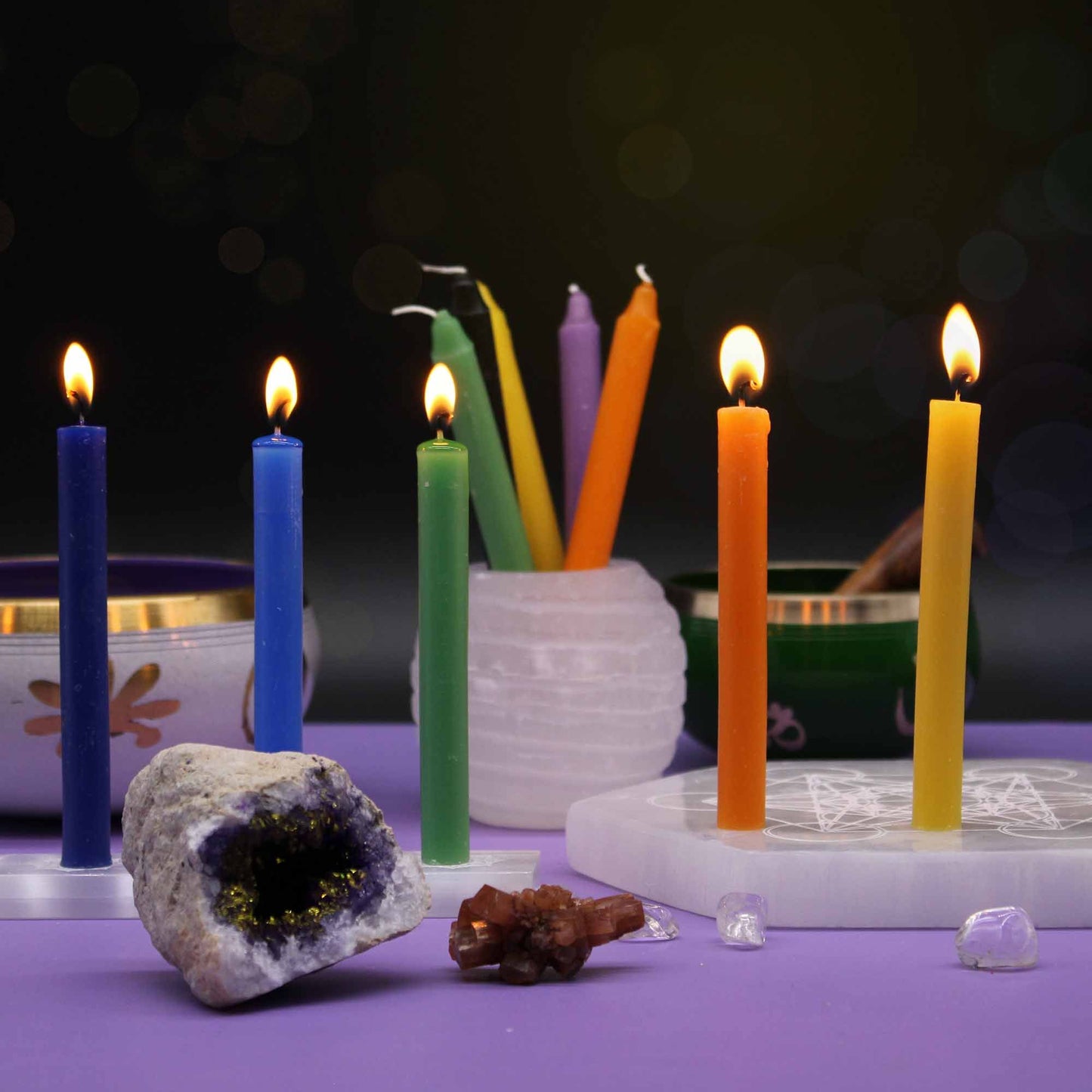 Set of 10 candles - Good energy