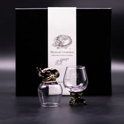 Gift set of 6 glasses (100 ml) - Mystical Creatures - Antique Bronze