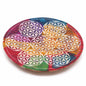 Soapstone Disc Incense Holder 12cm - 7 Flower of Life