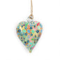 Small decorative wooden heart - Mediterranean tile