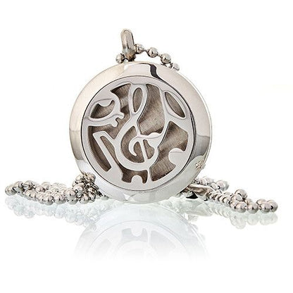 Aromatherapy diffuser necklace 25mm - Musical note