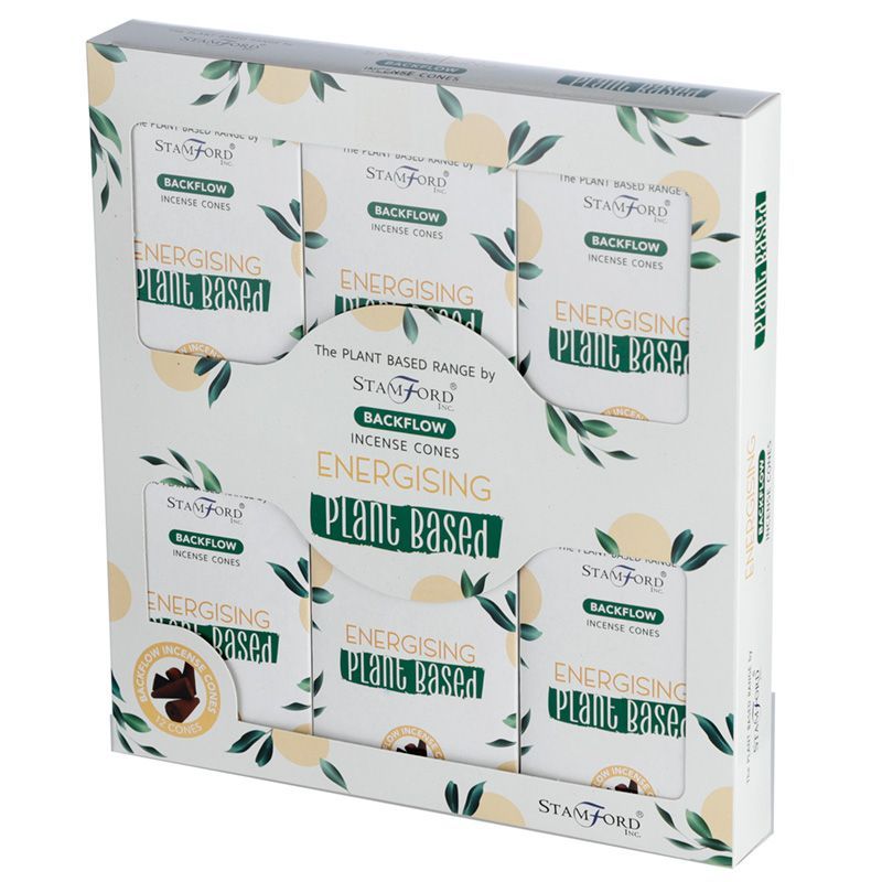 Herbal Backflow Incense Cones - Energizing