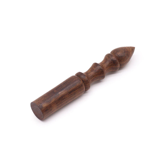 Wooden stick - 12 cm - Profiled handle - without leather