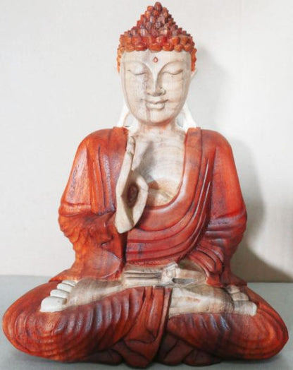 Estatua de Buda Tallada a Mano- 30cmTransmisión de Enseñanza