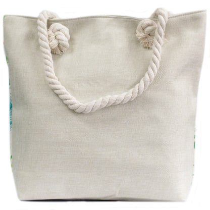 Bolso shopper con asa de cuerda - unicornio