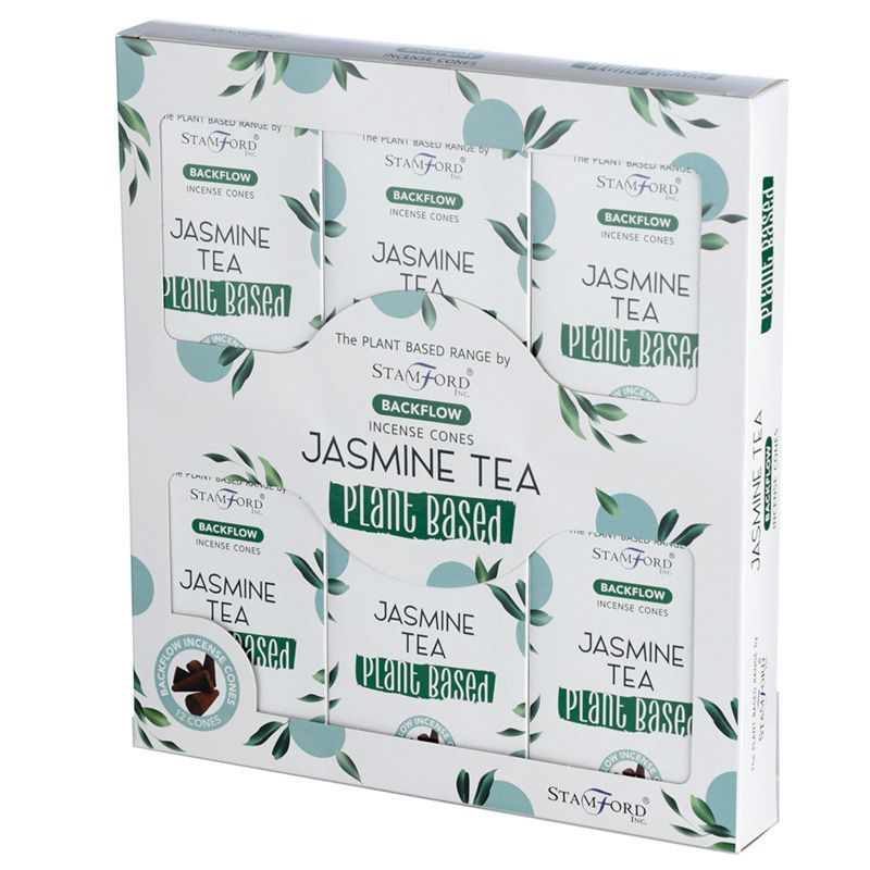 Herbal Backflow Incense Cones - Jasmine Tea