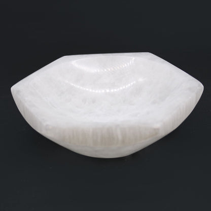 Hexagonal selenite bowl - 15cm