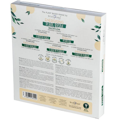 Herbal Backflow Incense Cones - Energizing
