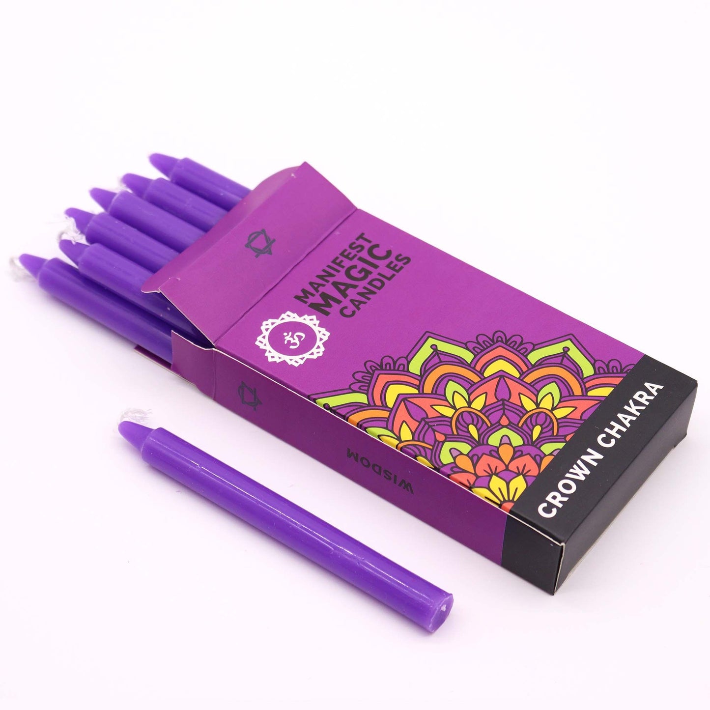 Manifest Magic Candles (12-Pack) - Purple - Crown Chakra