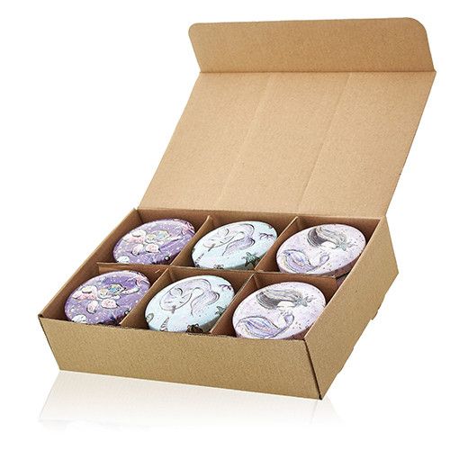 Bougie artistique en étain - Vie marine - Framboise