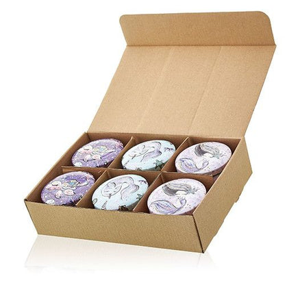 Bougie artistique en étain - Vie marine - Framboise