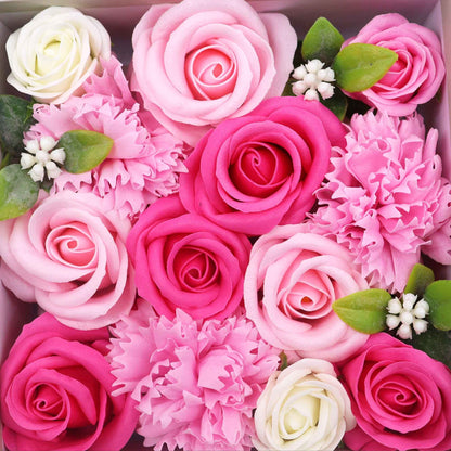 Caja Cuadrada flores - Baby Blessings - Rosas