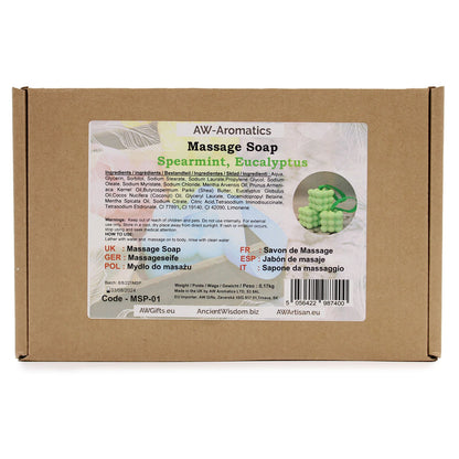 Savons de massage - Menthe verte et eucalyptus