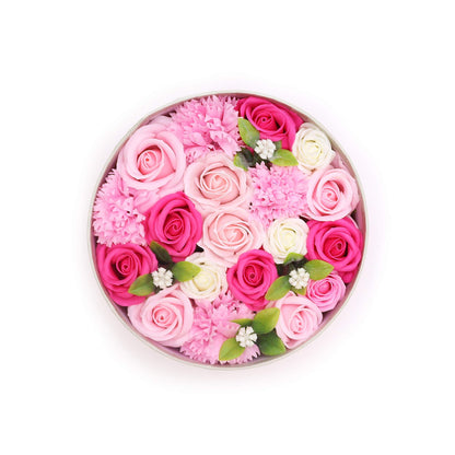 Caja Redonda flores - Baby Blessings - Rosas