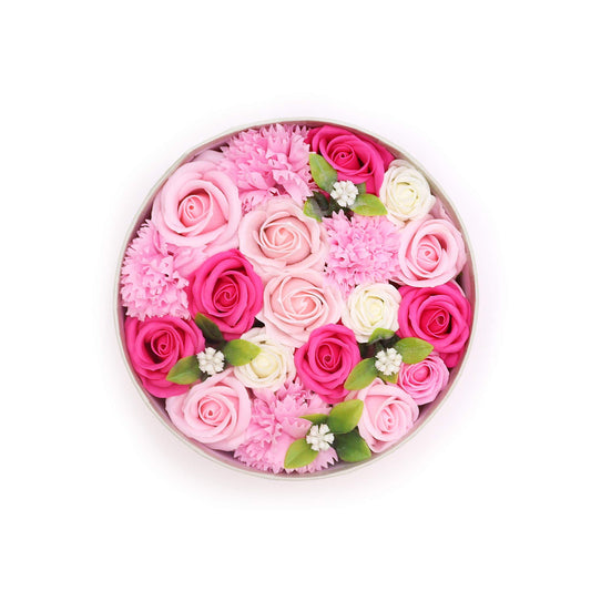 Caja Redonda flores - Baby Blessings - Rosas