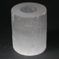 Selenite cylinder candlestick - 10 cm