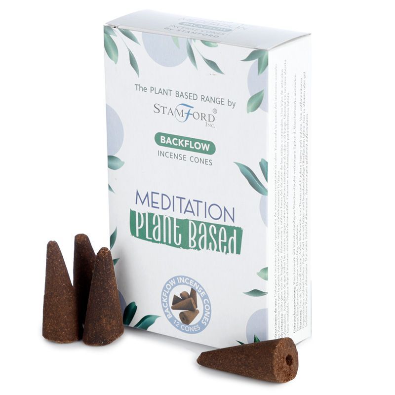 Herbal Backflow Incense Cones - Meditation