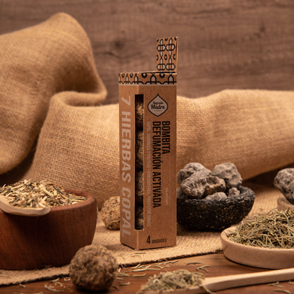 Box of 4 Incense Sticks with 7 Herbs and Copal