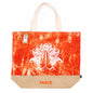 Sac entièrement naturel - Orange - Main Namasté - Paix