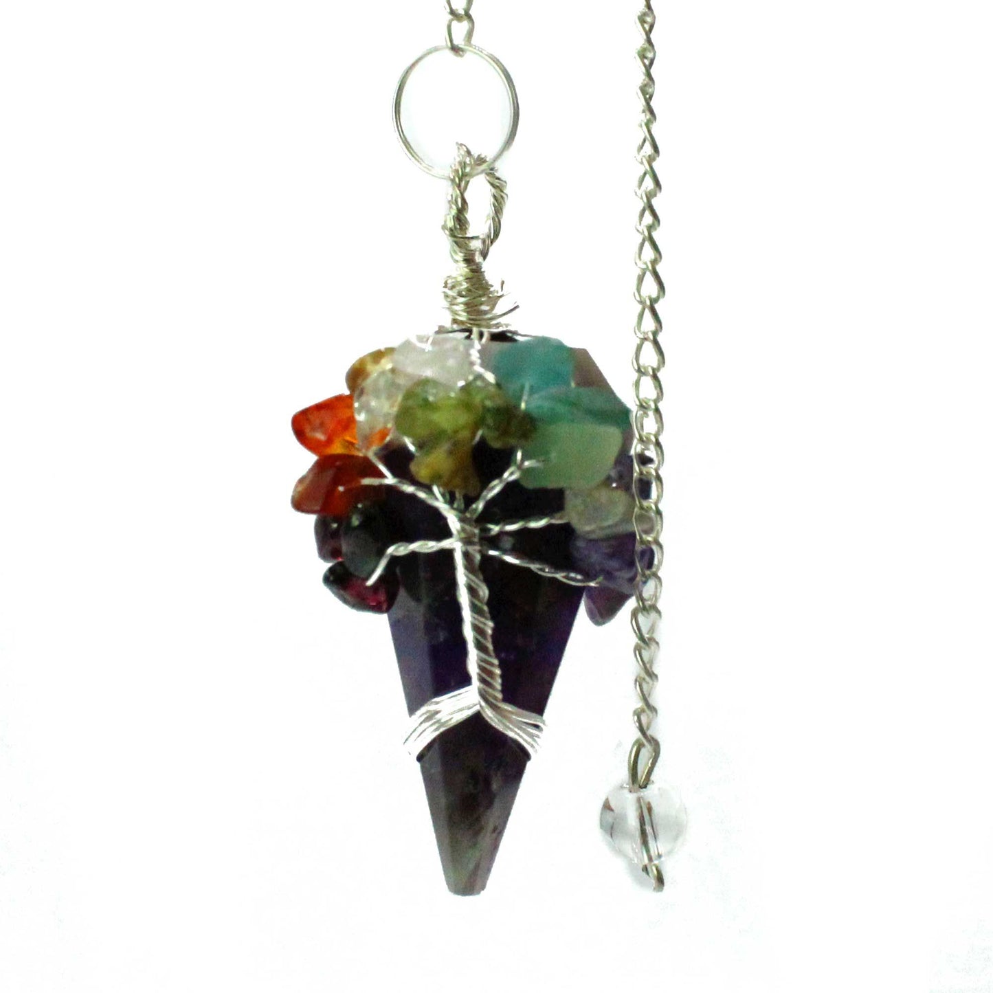 Magic Pendulum - Seven Chakras - Amethyst
