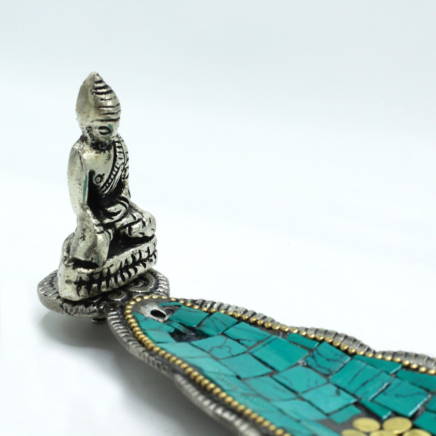Tibetan Incense Holder Decoration Long Leaf Buddha