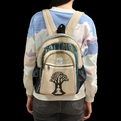 Small Hemp Backpack - Bohdi Tree Design