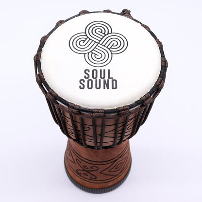 Tambor Djembe Mediano Pro - Sonido del Alma (bajo) - Mediano 40 cm (18 cm Diia)