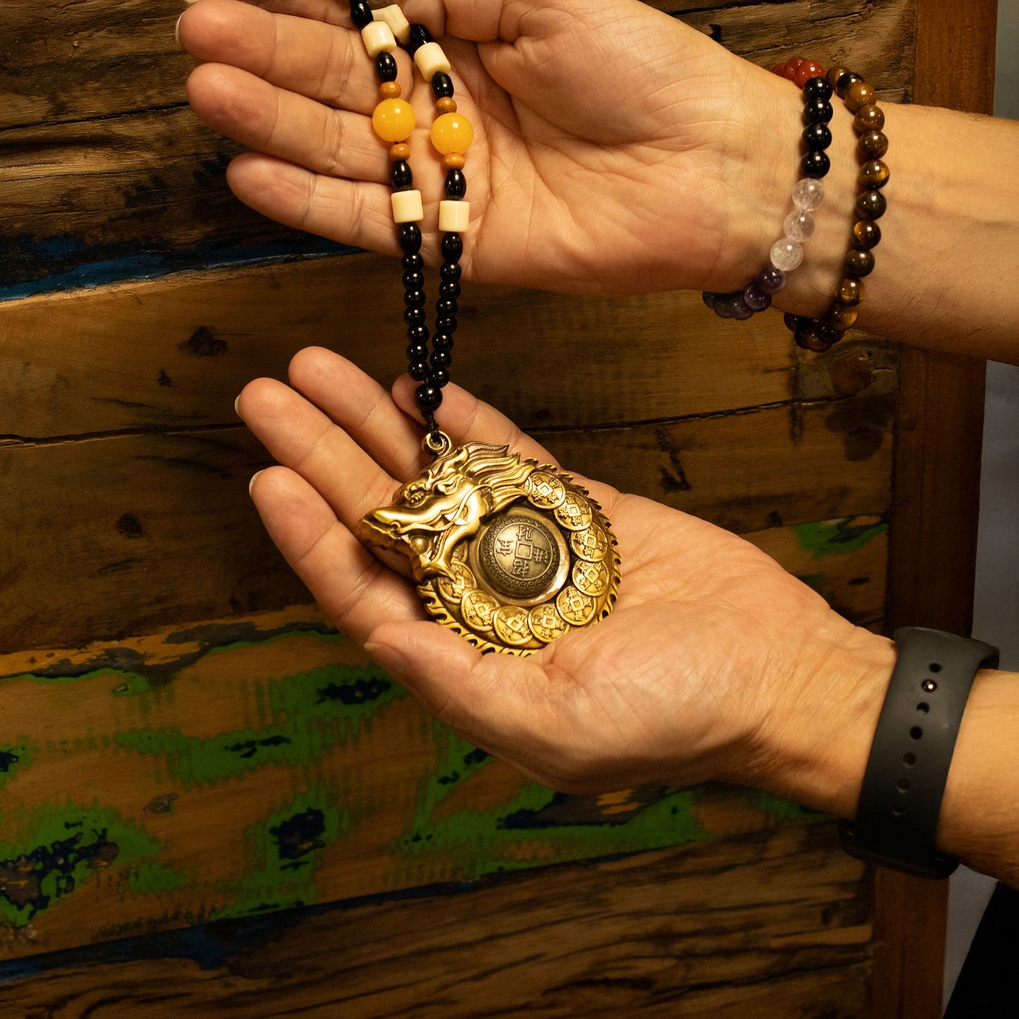 Colgante Feng Shui - Círculo del Dragón - Guardián