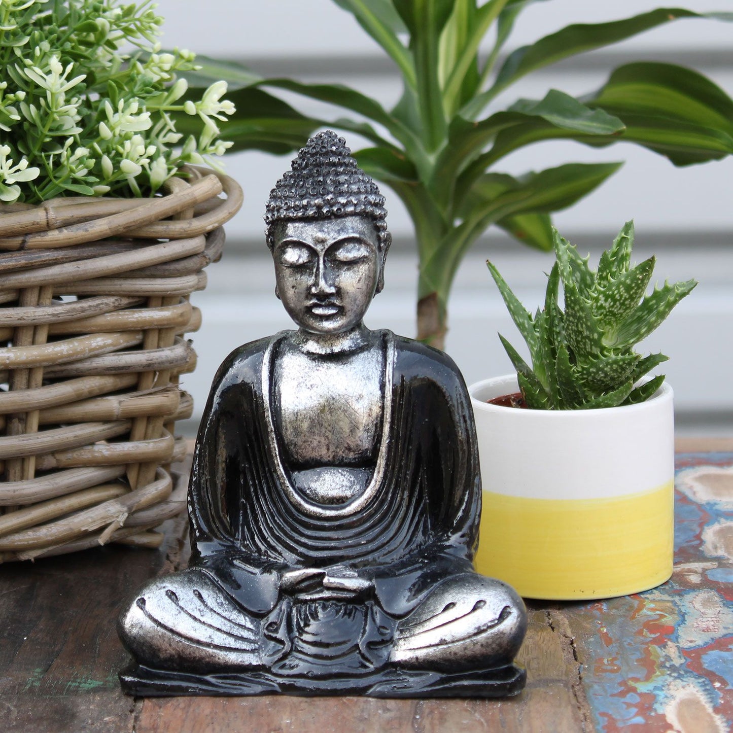 Buddha Gris y Negro - Med