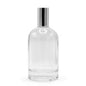 100ml thick round bottle, silver spray and cap