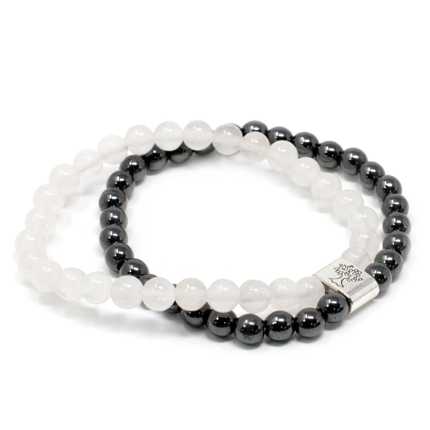 Magnetic Gemstone Bracelet - White Quartz