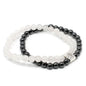 Magnetic Gemstone Bracelet - White Quartz