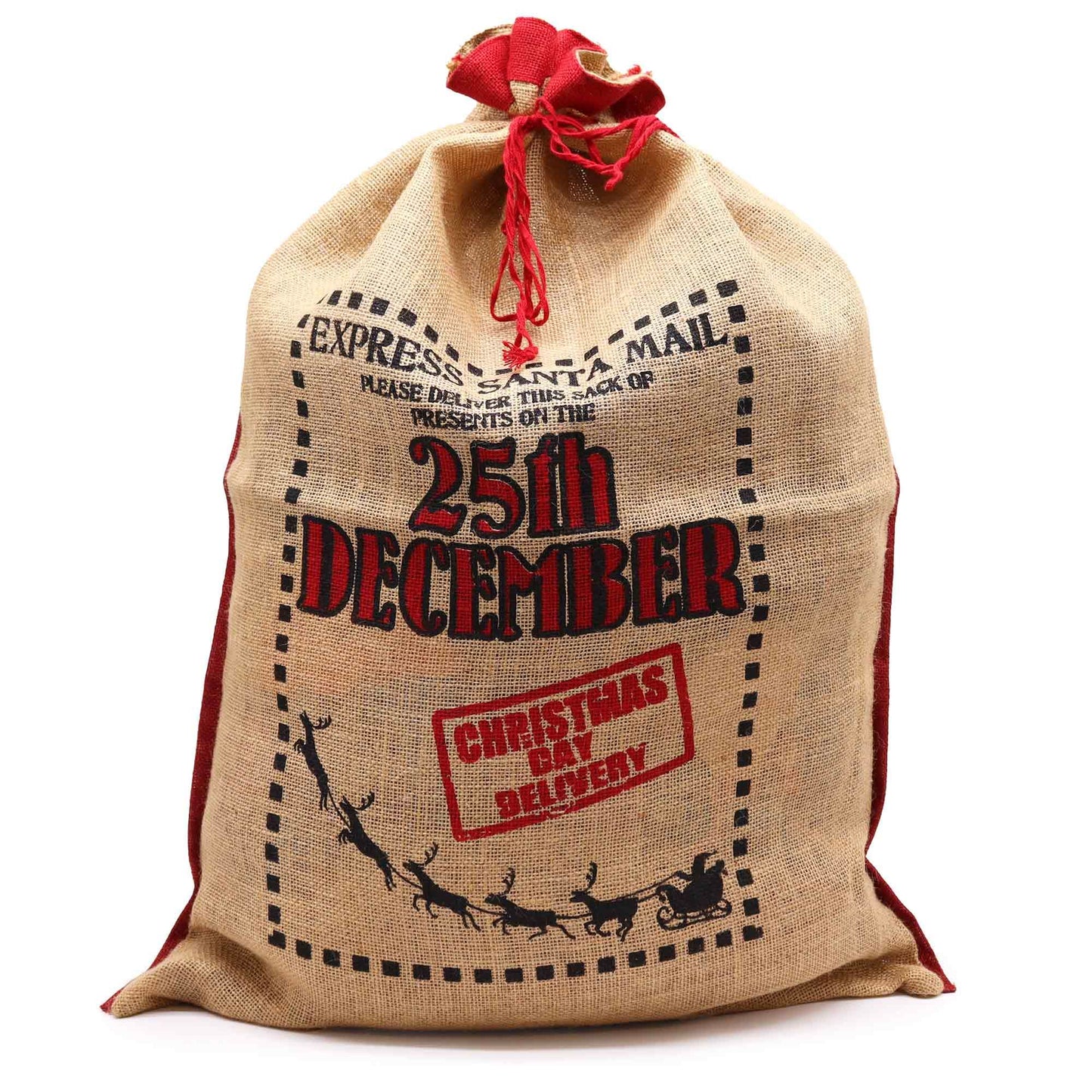 Santa jute sack - December 25th