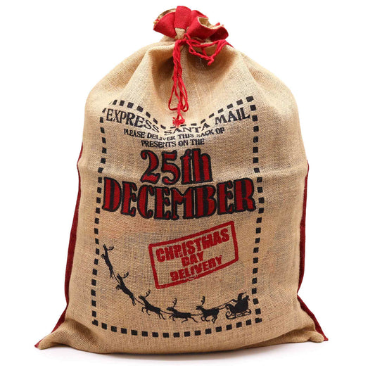 Santa jute sack - December 25th