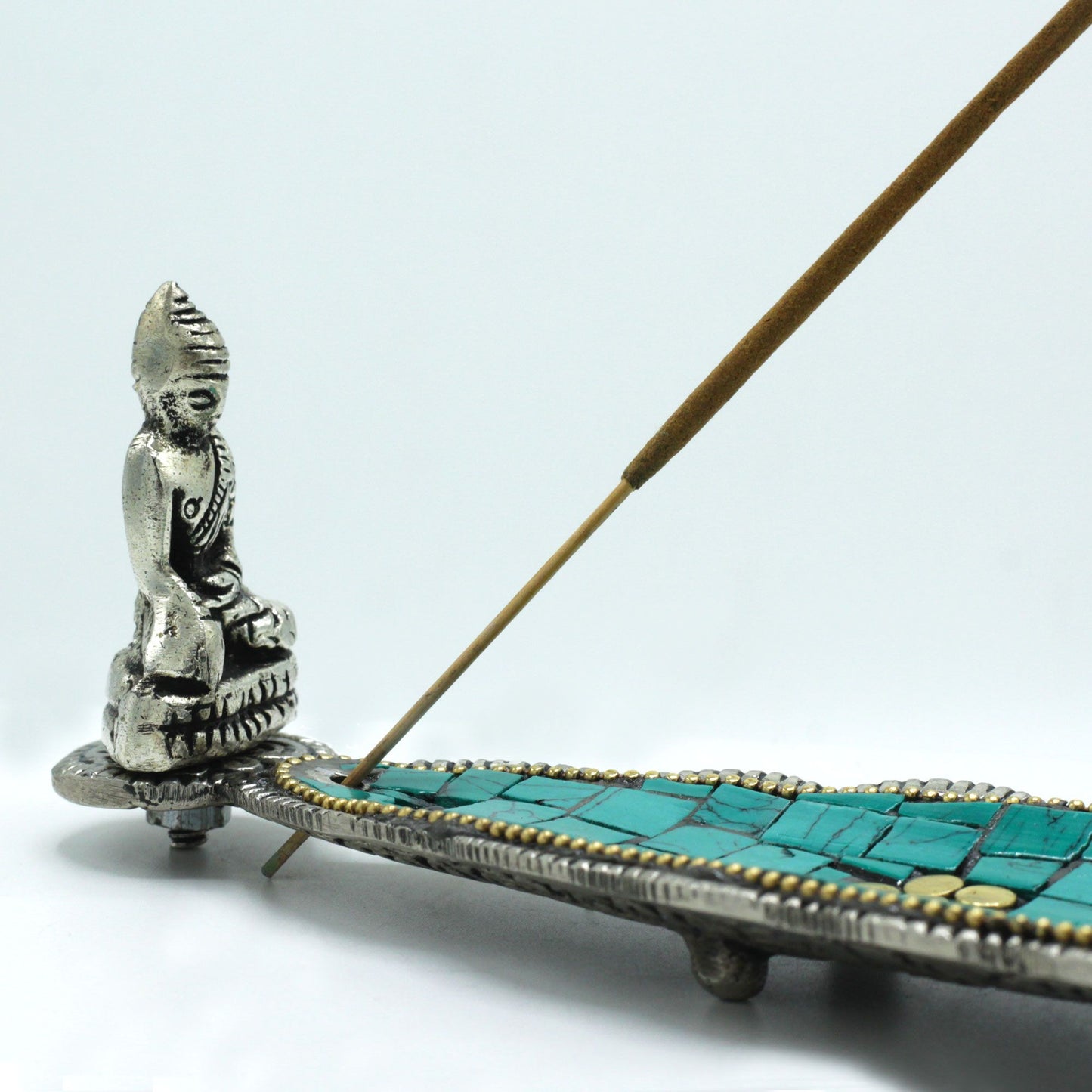 Tibetan Incense Holder Decoration Long Leaf Buddha