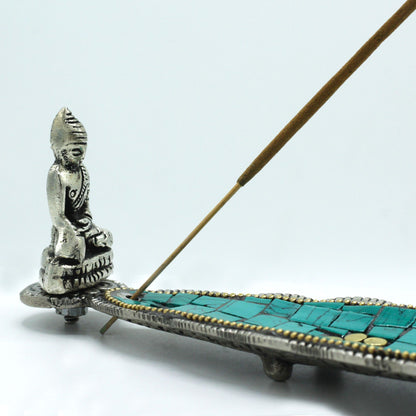 Tibetan Incense Holder Decoration Long Leaf Buddha