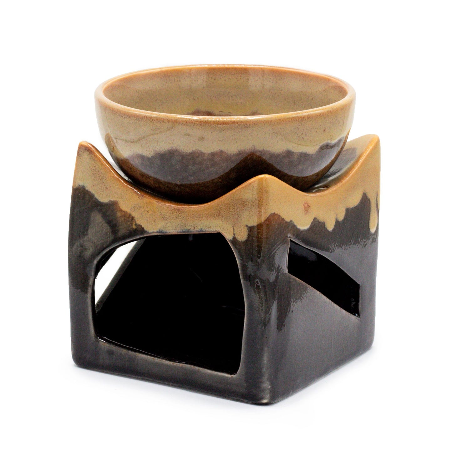 Large Oil Burner Lucky Coin - Brown