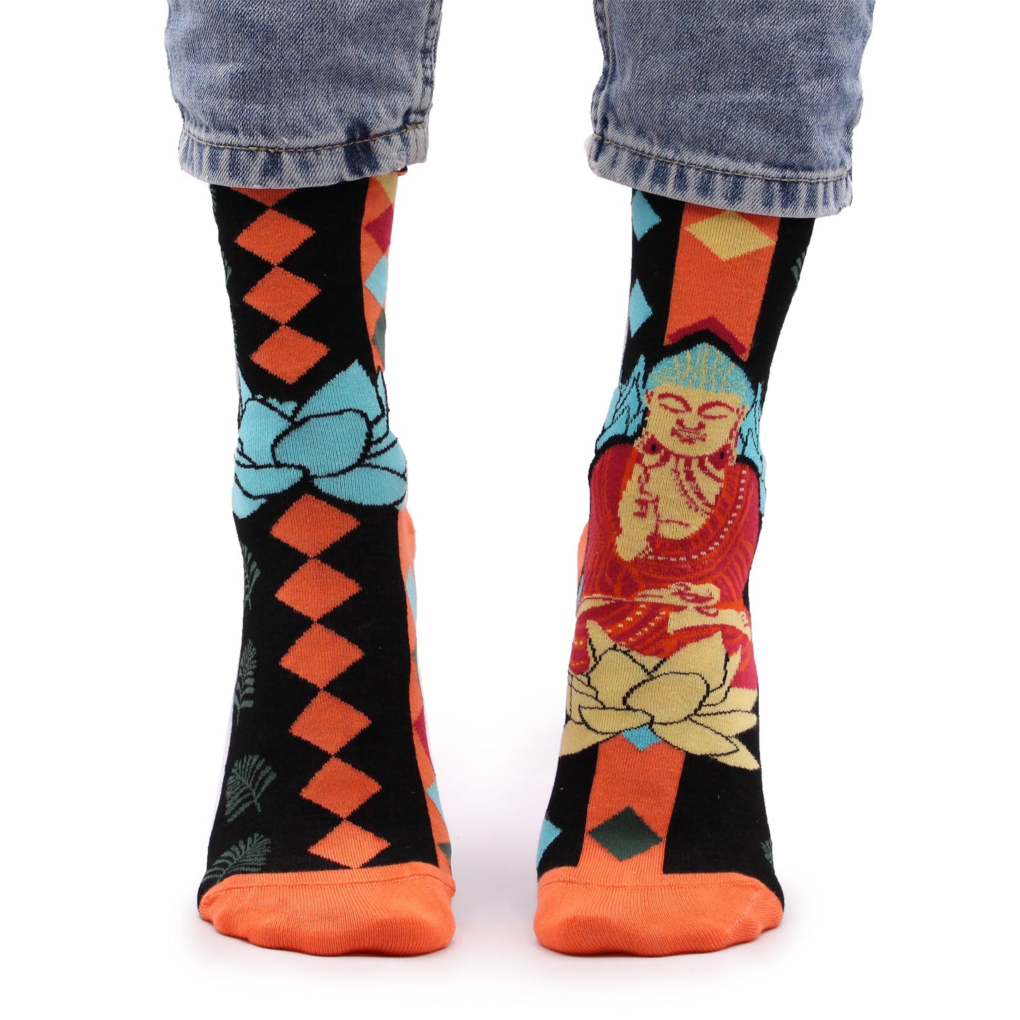 Hop Hare Socks (41-46) - Blue Buddha and Lotus