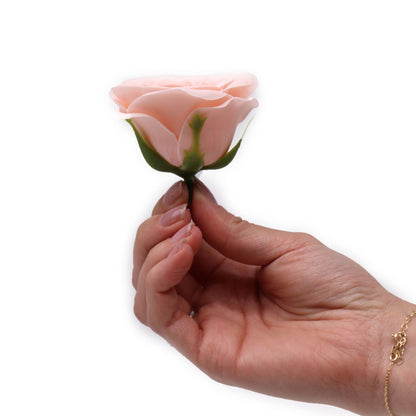 Flor de jabón artesanal -  Vintage Rose - Rosa