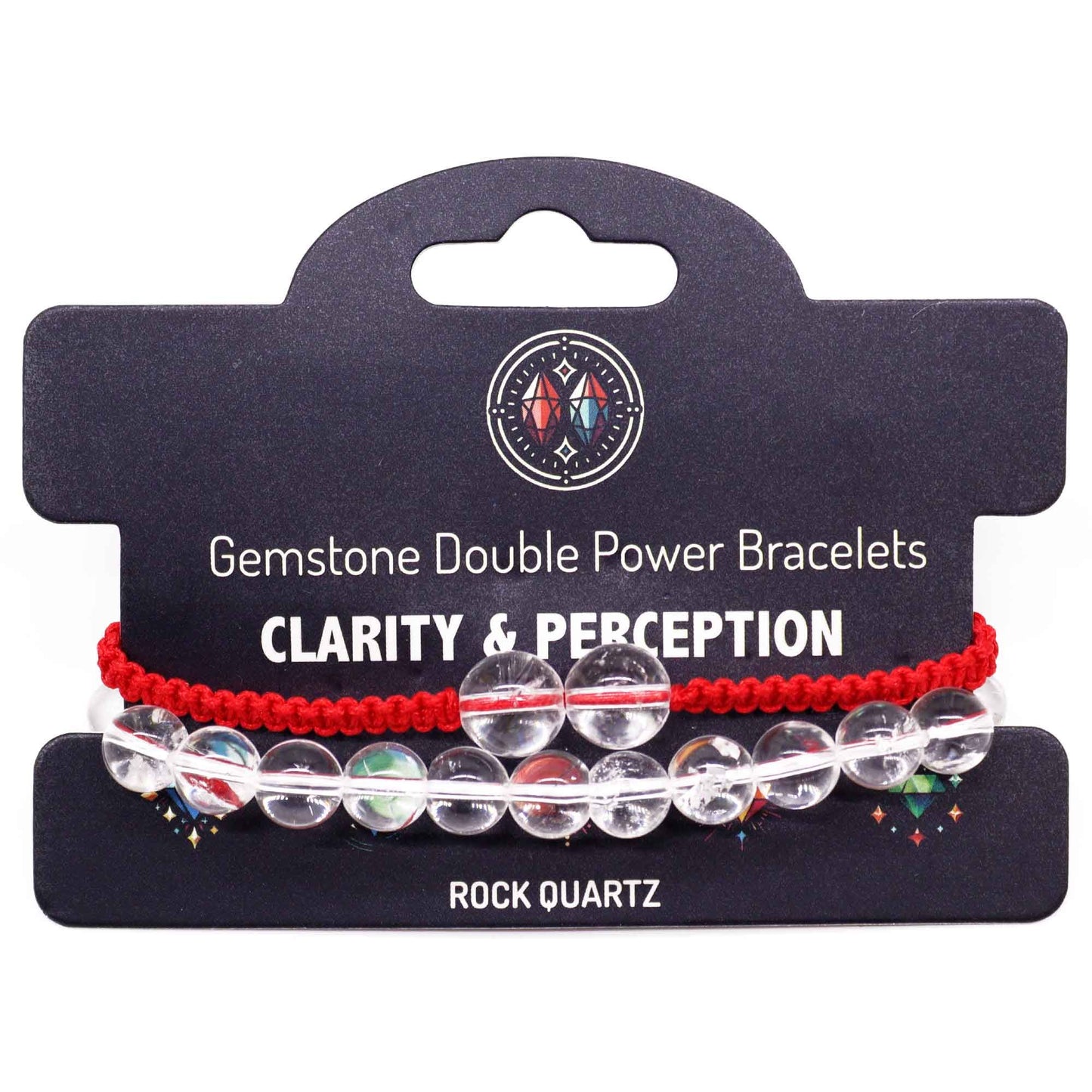 Double Power Gemstone Bracelets - Rock Quartz