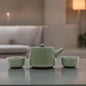 Tea Set - Green - Teapot &amp; Two Cups