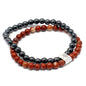 Magnetic Gemstone Bracelet - Red Stone