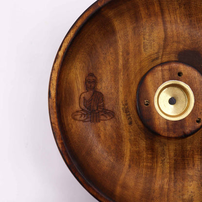 Disco porta incienso para conos y varillas - Buda