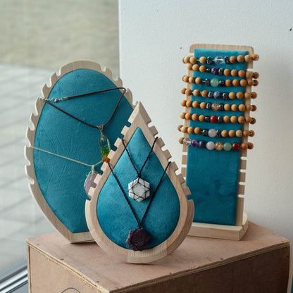 Expositor de collar lágrima pequeño 19x13cm