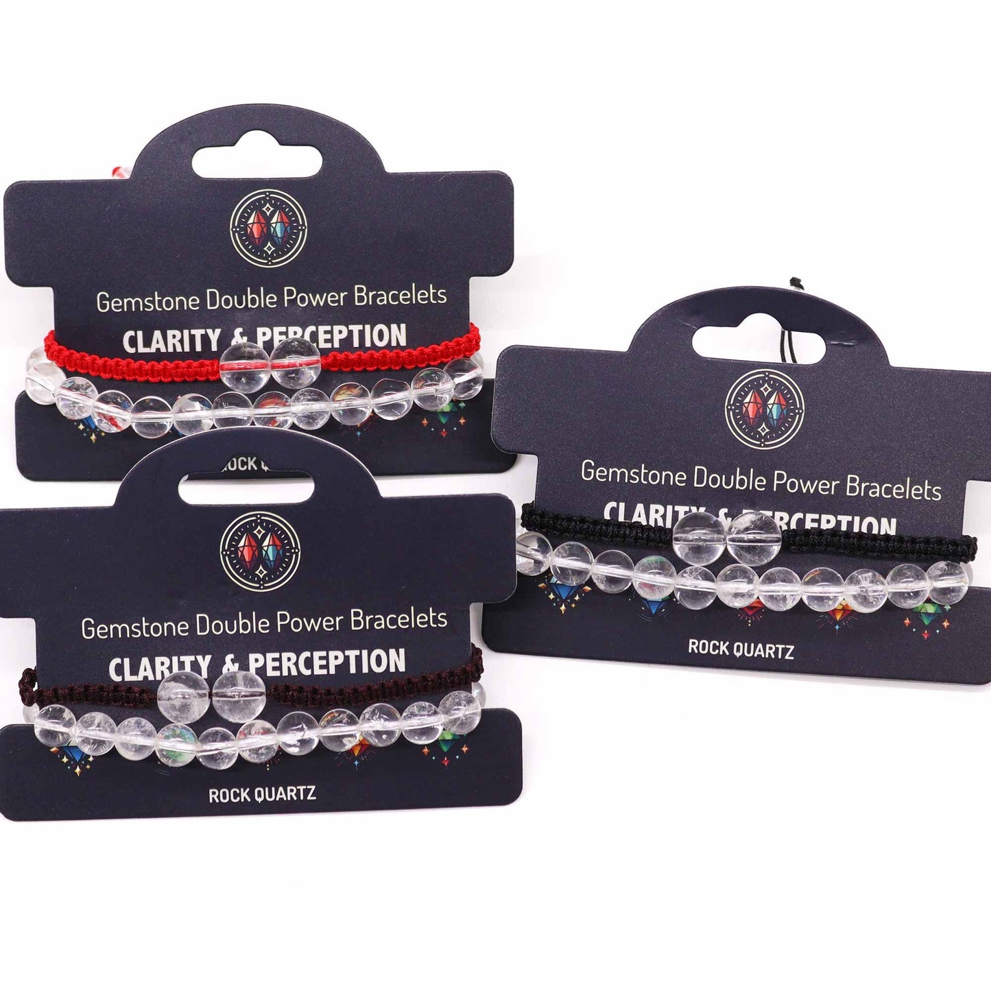 Double Power Gemstone Bracelets - Rock Quartz