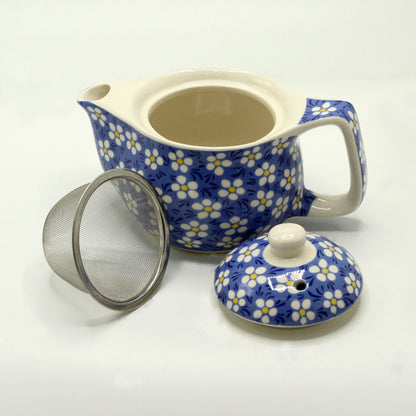 Small teapot - Blue daisy
