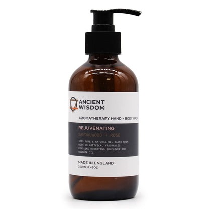 Sandalwood and rose hand and body soap 250ml